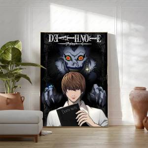 Bandai | Japaese Anime DEATH NOTE Poster For Living Room Bedroom Home Decor Yagami Raito Canvas Painting Classic Japan Comics Wall Art