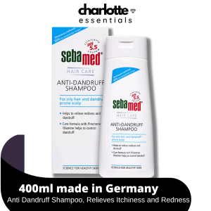(Exp 2028 Nov) SEBAMED Anti-Dandruff Shampoo 400ml Medicated Shampoo pH Balanced | Charlotte Essentials