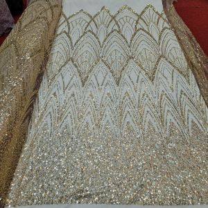 Bahan Kain Tille Rocket Elishaap Full payet Piring