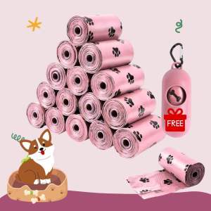 พร้อมส่ง ถุงขยะเก็บอึสัตว์เลี้ยง 20ม้วน แถมฟรีแคปซูล ถุงเก็บอึหมาแมว