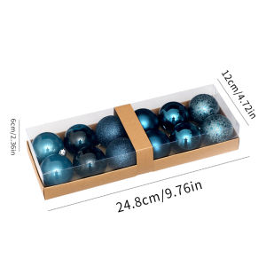 Bộ 12 Quả Cầu Trang Trí Giáng Sinh Đường Kính 2.36 Inch Dùng Cho Lễ Hội Tiệc Cưới Lễ Tạ Ơn Trang Trí Cây Thông