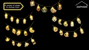 3M 20LED Iron Hari Raya Lights Battery&USB Powered Led Hari Raya Decoration Lights Fairy Led Lights Strip Ramadan Lights