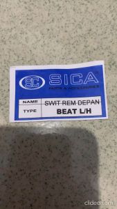 SWITCH SWIT SUWIT REM BELAKANG BEAT SCOOPY VARIO SPACY ALL MATIC HONDA MERK SICA