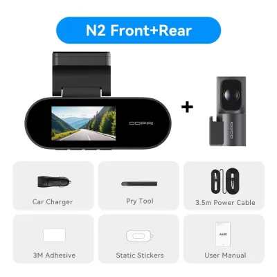 DDPAI | DDPAI N2 Dash Cam 2K Night Vision 24H Parking Monitor ADAS WiFi APP Control Car DVR Car Camera