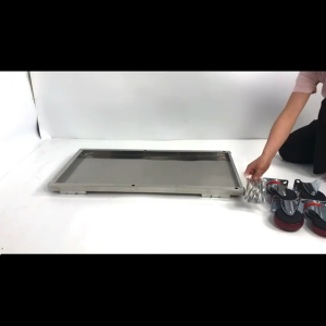 RCYAGO สแตนเลสรถเข็นแม่บ้าน 102*45*97CM รถเข็นเครื่องทำความสะอาด น้ำหนักเบาเข็นง่าย รถเข็นอุปกรณ์ทำความสะอาด