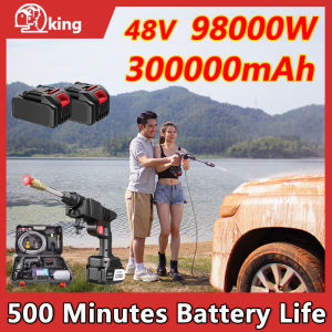 Cordless Car Washer: A High Pressure 25000kPa Water Gun with 48V Lithium Battery