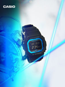 นาฬิกา Quartz Casio G-SHOCK รุ่น GW-B5600 Solar Power นาฬิกาข้อมือทรงสี่เหลี่ยมสำหรับผู้ชาย วัสดุสายรัดยาง ทนน้ำได้ 200 เมตร
