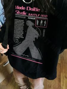 Stylish Niche Style Cartoon Pure Cotton Long Sleeves T-Shirt Men and Women Loose Spring & Fall Country Trendy American High Street Heavy Weight Tops