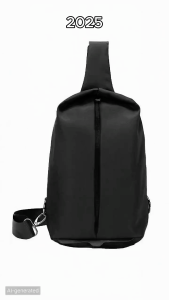 Versatile Casual Crossbody Bag Sleek Portable Travel Friendly Waterproof Wear Resistant Concealed Zippers Lightweight