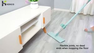 Hands Free Flat Mop 360 Spin Rotate Mop Lazy Mop Floor Cleaning Lazy Push Squeeze Mop Free Mop Pad