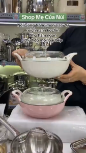 Nồi gang nồi hầm nồi gang tráng men nồi gang 20cm nồi gang bếp từ nồi gang KOCHIN nồi gang đúc
