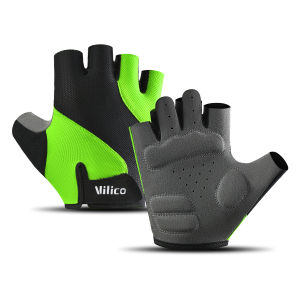 WRELS | Sport Training Gloves Anti Slip Shock Breathable Wear Resistant Half Finger Cycling Gloves Summer Bicycle Fingerless Gym Gloves