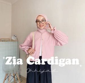 Lulla Cardigan Puffy Knit Korean Style Cardi Button Kancing