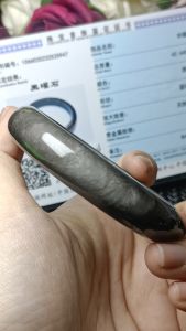 (Certificate) High Grade Silver Obsidian Crystal Stone bracelet  61mm+ (证书）精品亮光眼天眼猫眼招财银曜石手串 61mm+
