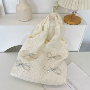 Túi Đeo Vai Dung Tích Lớn Họa Tiết Bướm Mềm Mại Túi Xách Thời Trang Thường Ngày Túi Xách Tote Bằng Vải Polyester Mềm Mại