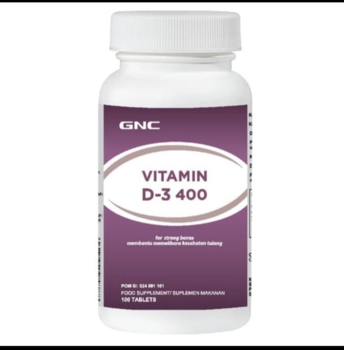gnc vitamin d3 400iu 100 tablet Lazada Indonesia