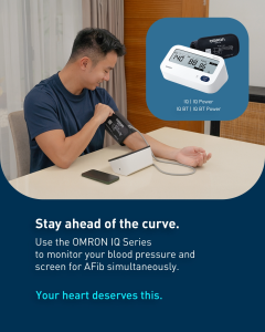 Omron Digital Blood Pressure Monitor BPM Machine Automatic Upper Arm IQ BT Power with Bluetooth