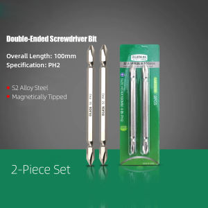 LAOA | LAOA PH2 Double End Screwdriver Bit S2 Alloy Steel Magnetic 2Pcs 65mm 100mm 150mm Power Tool Accessory