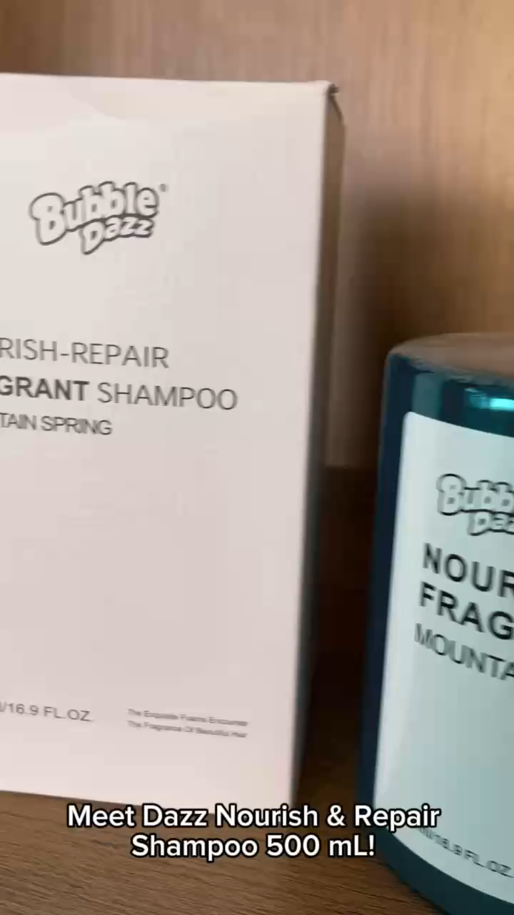 Shampoo Damaged Hair Repair Frizz Dry 500ml Mountain Spring Nourishing Smooth Fragrant Salon Pump Shine Women Daily Soft