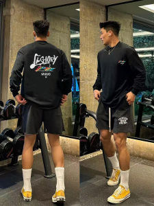 Áo Thun Dài Tay Cotton Phong Cách Mỹ Cho Nam Mùa Thu Thường Ngày in Chữ Cổ Tròn Thoáng Khí Thoải Mái Mặc Bên Trong Áo Khoác Ngoài