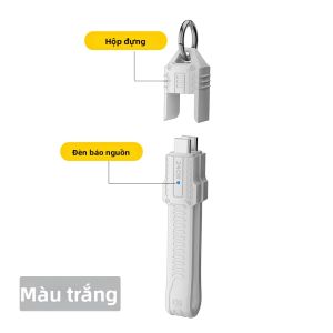 Cáp USB 4 NNBILI Dạng Móc Khóa Di Động Tốc Độ Cao 240W 40Gbps USB C Sang Type C Tương Thích Với Thunderbolt 3/4 iPhone 16/17 Pro SSD Sạc Dự Phòng