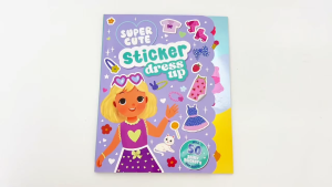 Super Cute Sticker Dress Up Book With Fun Puzzles Mazes & 50 Stickers For Kids