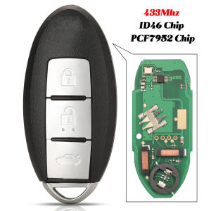 jingyuqin CWTWB1U787 Car Remote Control Key For Nisan Armada Sentra Lannia Hybrid SYLPHY ID46 433MHz TWB1U796 Promixity Card