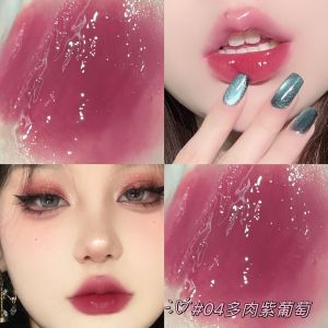 Cappuvini Glassy Water Light Lip Glaze Ice Transparent Student Affordable Whitening Mirror Surface Lip Color Long-lasting