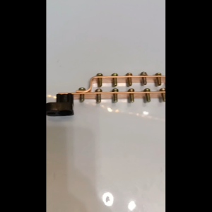 Nol Klem Arde Busbar Tembaga Klem Nol Tumpuk 8 + 5 Baut Isolator Hitam 2x12x90 + 2x12x170mm