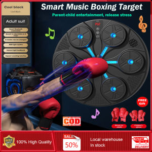Music Boxing Machine Boxing Reaction Wall Target Type C USB Charging Boxing Training Punching Equipment with Gloves for Home Gym