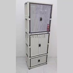 NAPOLLY - LEMARI PAKAIAN PLASTIK LIPAT POLICABINE 221 [NAPBOX]