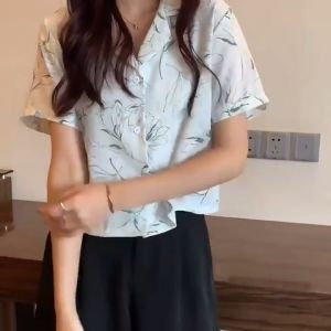 เสื้อเชิ้ตแฟชั่น เสื้อเชิ้ตแขนสั้นผู้หญิง คูลๆ ลูกค้า ใส่และเท่มาก เอาใจสาวๆหัวใจ ลูกค้า เรียบหรูดูแพง ราคาที่ถูกนำ 100% ถูกเสียมนุนีผู้ใช้ส่วนตัว