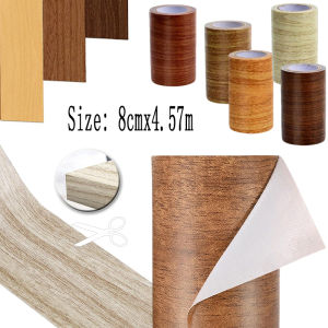 Real Wood Grain Repair Adhesive Tape 8cmx4.5M/Roll for Floor Furniture Skirting Line Renovation Home Decoration Easy Peel Stick