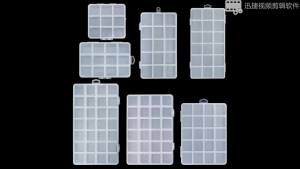 Plastic Clear Organizer Box Bead Storage Containers with Adjustable Dividers for Craft Jewelry Fishing Tackles Parts Storage