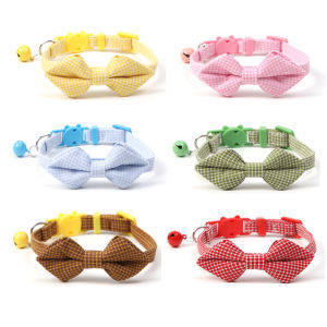 Fresh Butterfly Knot Cat Necktie Gentleman Style Pet Bell Collar New Arrival Cat Accessories Cat Leash Outdoors Supplies
