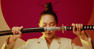 Payung Model Katana Jepang Bahan Abs