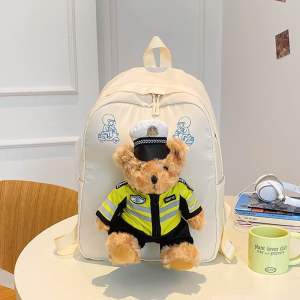 Ba lô chú gấu cảnh sát siêu cute cá tính phong cách hàn quốc cho nữ