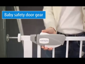 TIDEBUY Dog Gate Adjustable Baby Safety Door Fence for Kids and Pets No Punch Barrier for Baby Safety Use