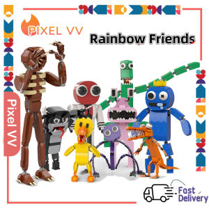 Robloxs Rainbow Friends MOC Building Blocks Blue Green Man Monster All Members Building BLocks Set Figures Character Brickheadz Bricks Toys Rainbow Friends Coloring Book - Lazada