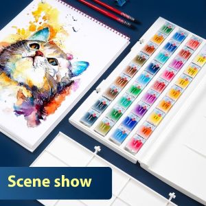 Nga Đêm trắng 24 màu sơn màu nước 12/16/24/36/48 Màu sinh viên Sonnet họa cụ đặc biệt nghệ sĩ màu nước sơn màu nước hộp sơn