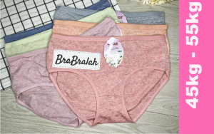[ BRABRALAH ] (4 HELAI RM 12)  Ladies panties Lady Underwear 45kg-55kg  #212