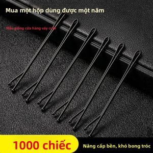 JIUDUOLAN | Kẹp Tóc Hình U Màu Đen để Tạo Mái và Gắn Kiểu Tóc