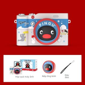 MANTUOLUO | Máy Ảnh Kỹ Thuật Số CCD Chủ Đề Penguins Pingu Quà Tặng Cho Trẻ Em