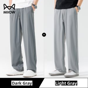 MiiOW | Cool Quick Drying Breathable Mens Summer Trousers Loose Straight Cut