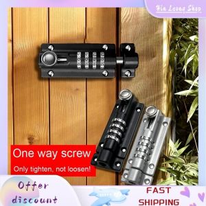 Password Lock Bolt Metal Door Latch Anti-Theft Safety Combination Digit Padlock Outdoor Home Wood Gate Hardware