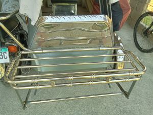 STAINLESS BACK CARRIER FIT FOR ALL TRICYCLE