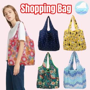 Reusable Shopping Bags Women Foldable Tote Bag Portable Cloth Eco Grocery Bag Folding Large Capacity Fruit Vegetable Handbags