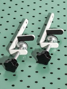 F-Shaped Desktop Stand for Hole Board Iron Material No Drilling Required Universal Organizer Rack for Home And Office Use