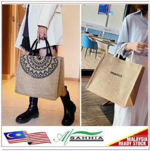 1K3 Al Sahhia Beg Tangan Wanita Bahu Jinjing Silang ( Classic Canvas Women Travel Outer Sling Shoulder Tote Handbag ) 1K3