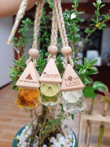 Tinh dầu thơm xe ô tô Lillie 10ml tinh dầu treo xe thơm phòng sả chanh oải hương bạc hà..  khử mùi đuổi muỗi